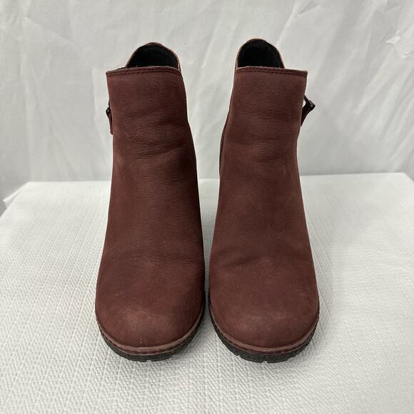 Timberland Tillston Booties Women's Size 6 Burgundy Ankle Boot - Picture 2 of 14